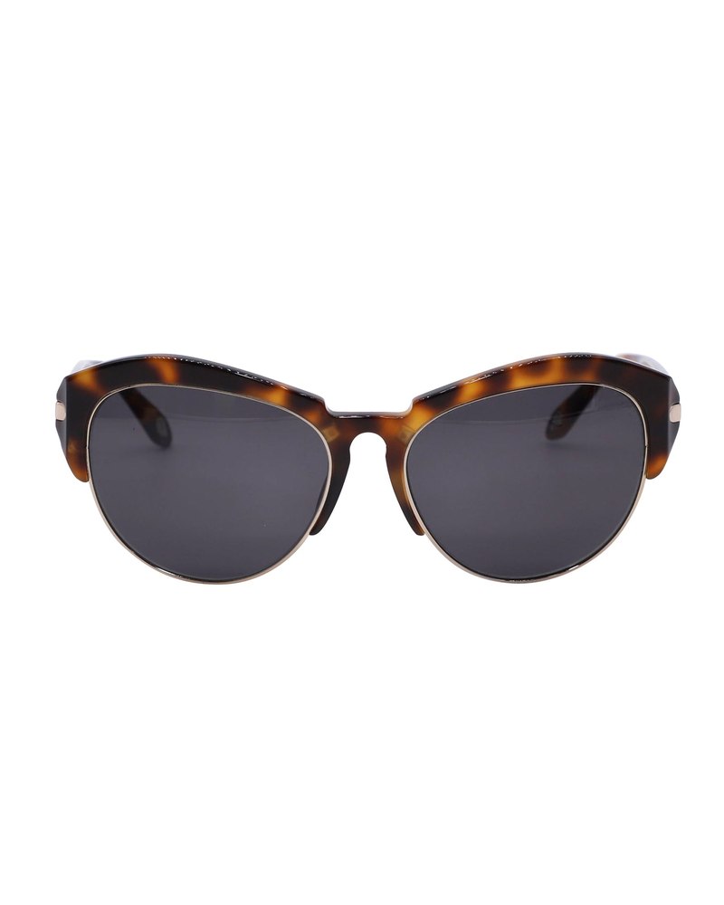 Givenchy Clubmaster Style Sunglasses in Brown Print Acetate 7766506537020