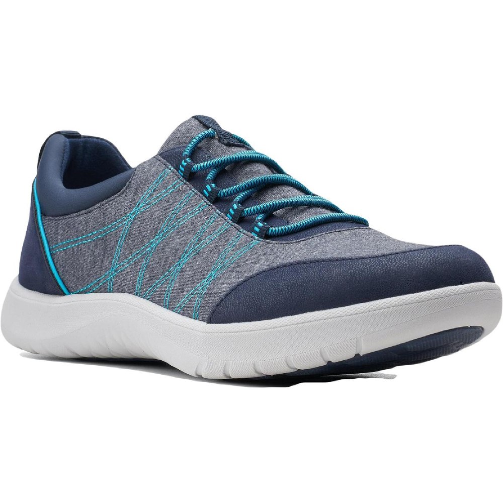 Clarks Adella Holly Two Tone Slip On Cushioned Athletic Sneakers