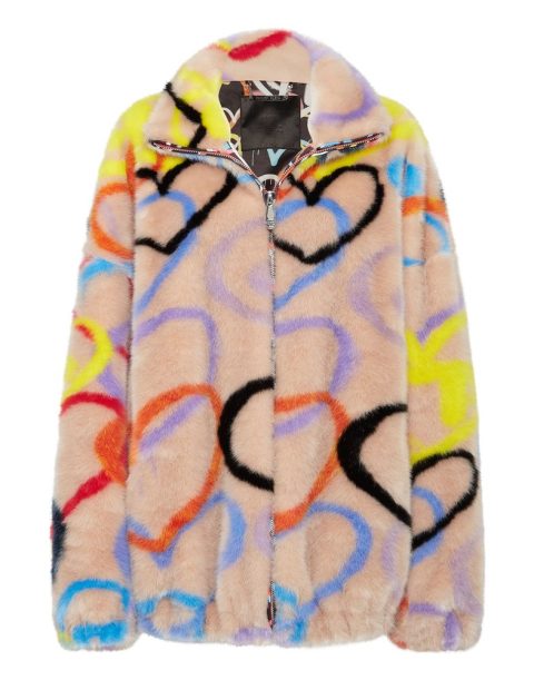 Eco Fur Jacket Heart 7676519350332