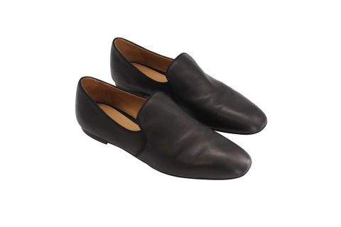 The Row Alys Loafers In Black Calf Leather 7766502441020