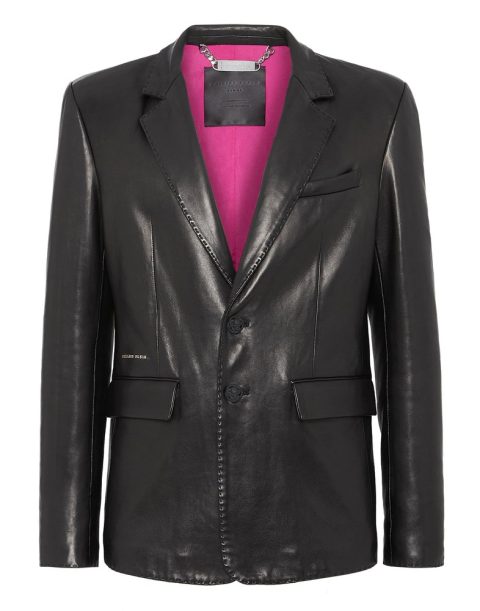 Leather Blazer 7676518858812