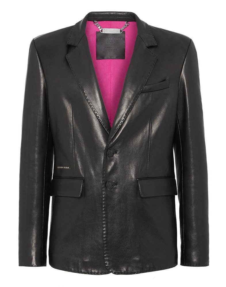 Leather Blazer 7676518858812
