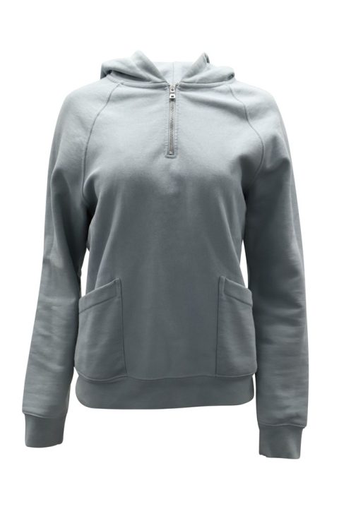 Frame Quarter Zip Hoodie in Mint Cotton 7766509027388