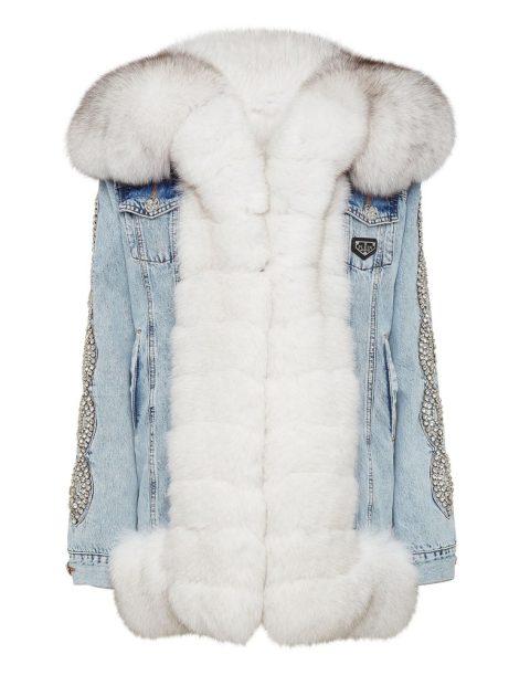 Denim Jacket Crystal Cable 7676521381948