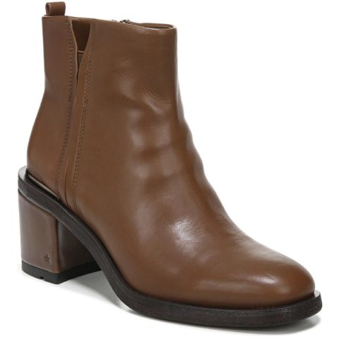 Kessa Leather Embossed Ankle Boots