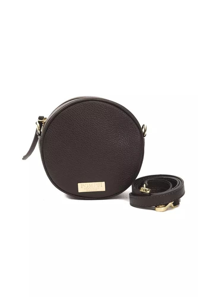 Pompei Donatella Elegant Small Oval Leather Women’s Crossbody