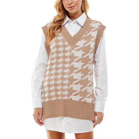 Juniors Short Sweater Two Piece Dress