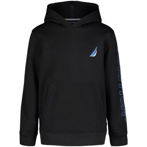 Nautica Little Boys Logo-Sleeve Pullover Hoodie (4-7)