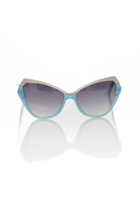 Frankie Morello Chic Cat Eye Sunglasses with Metallic Women’s Accents