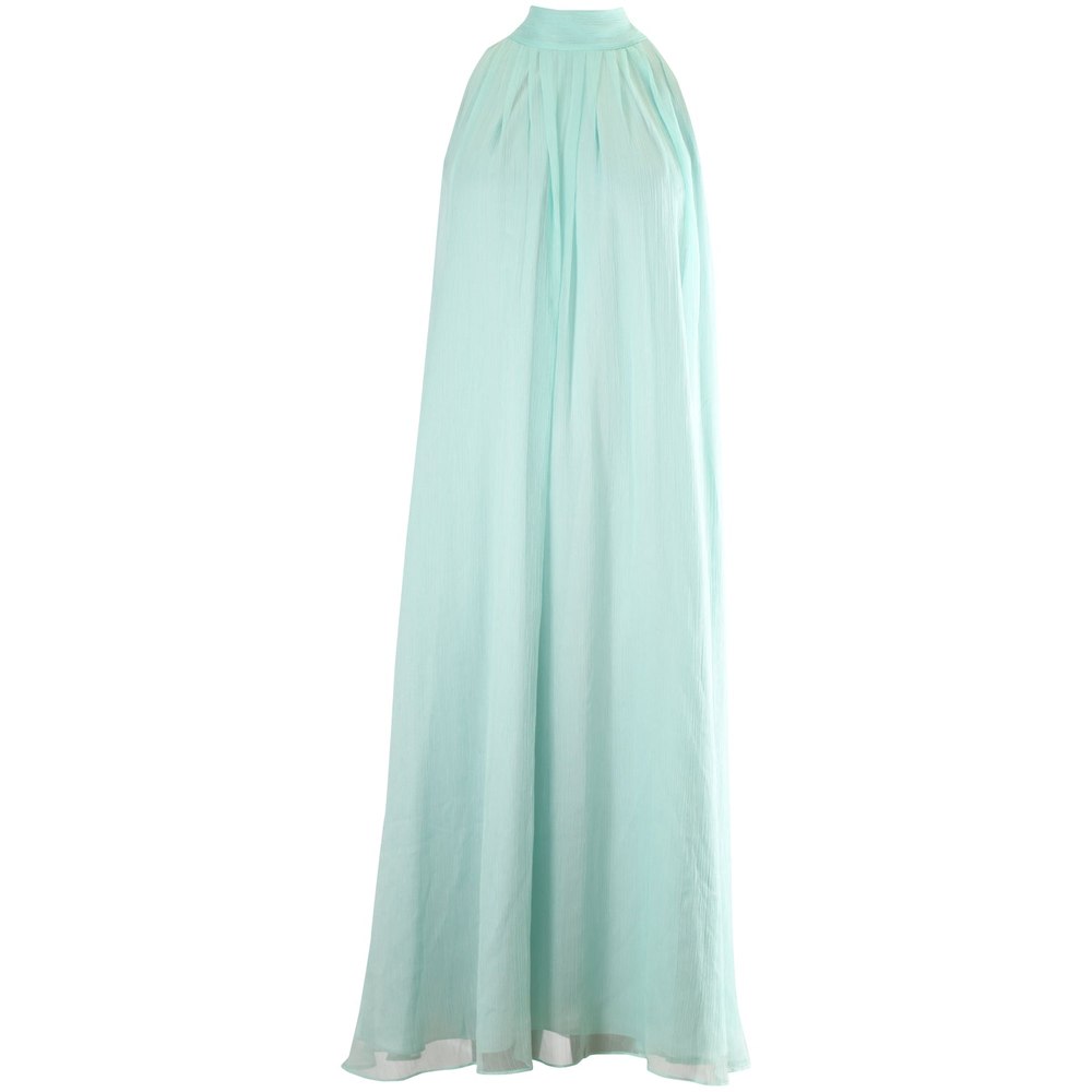 Rotate Birger Christensen Crepe Halterneck Midi Dress in Mint Polyester 7766515122236