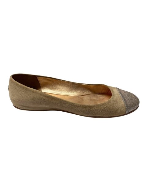Jimmy Choo Watson Flats in Beige Suede 7766514171964