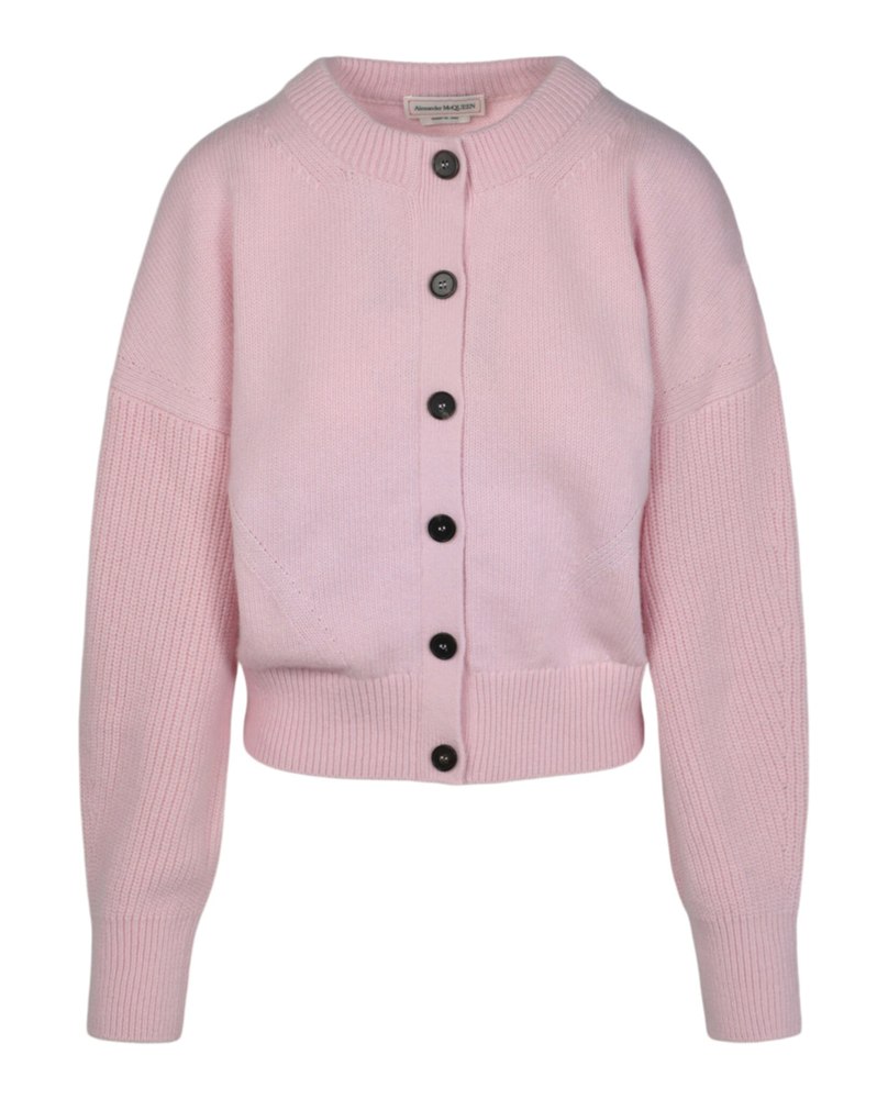 Chunky Wool Button-Up Sweater 7676550774844