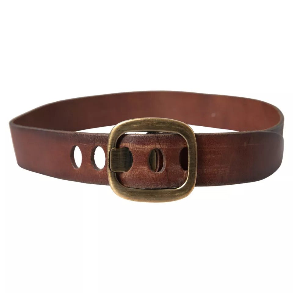 Dolce & Gabbana Leather Metal Buckle Women Women’s Belt 7676548513852