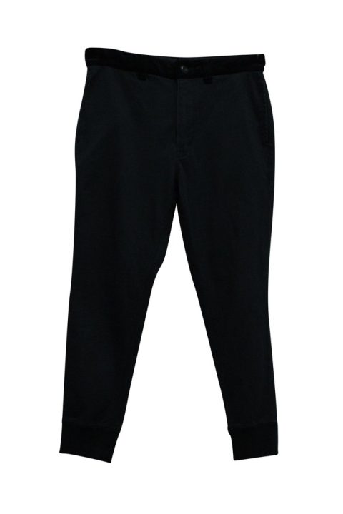 Junya Watanabe Comme des Garçons Ankle Pants in Black Cotton 7766519087164