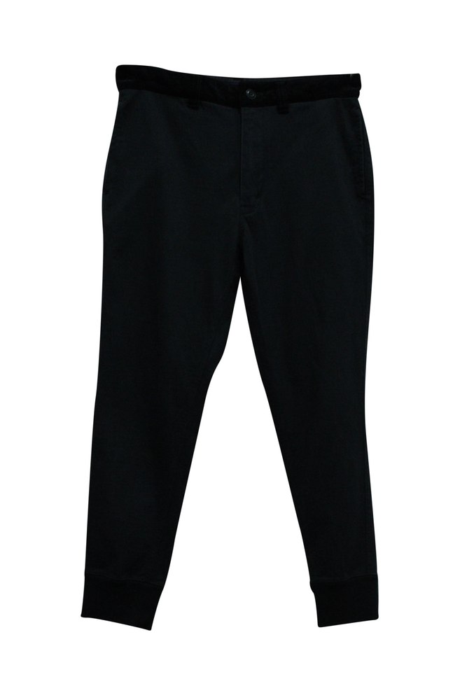 Junya Watanabe Comme des Garçons Ankle Pants in Black Cotton 7766519087164