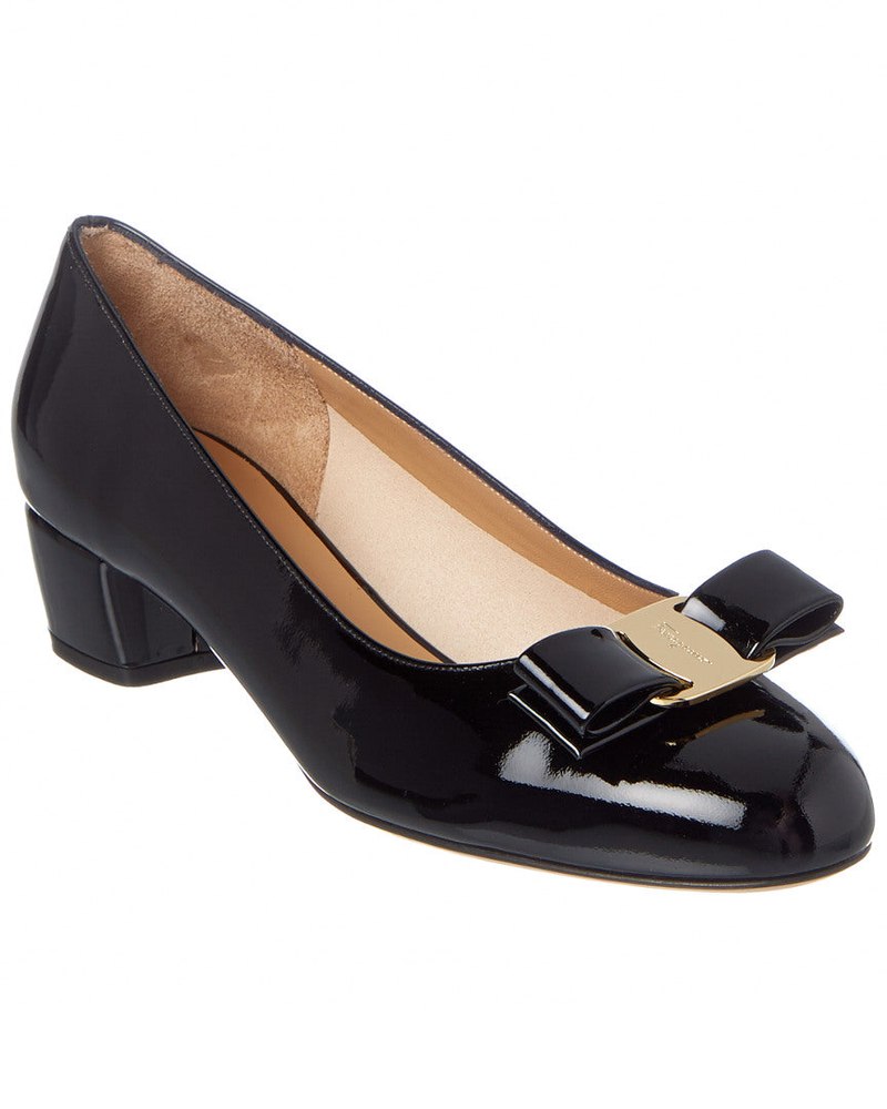 Ferragamo Vara Patent Pump 7676565848124