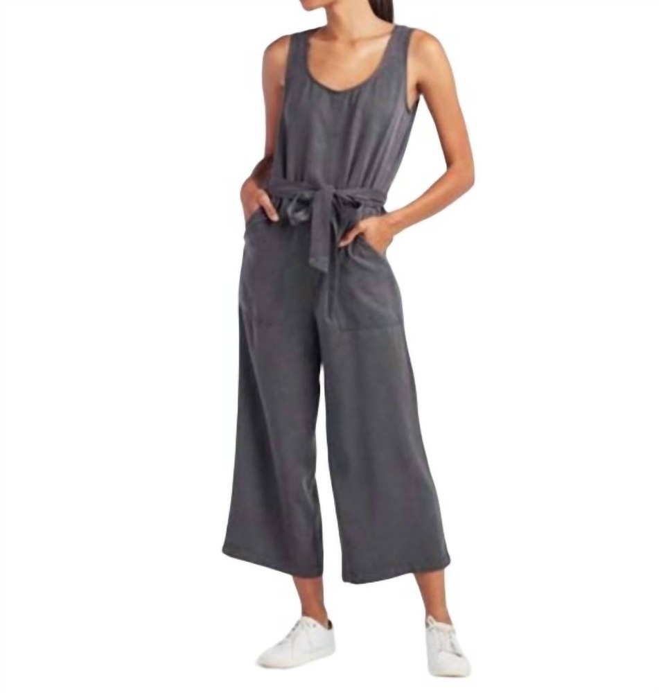 Wide Leg Jumpsuit In Gray 7676571418684