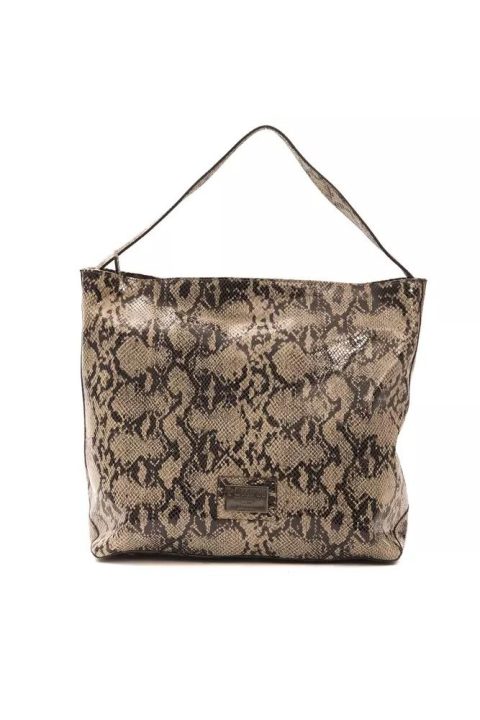 Pompei Donatella Elegant Python Print Leather Shoulder Women’s Bag