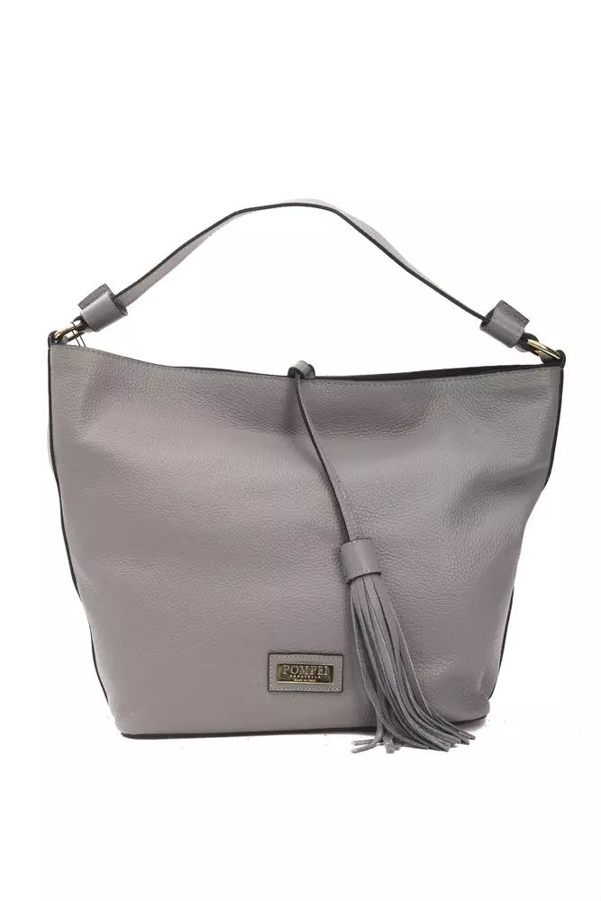 Pompei Donatella Chic Leather Shoulder Bag – Adjustable Women’s Strap