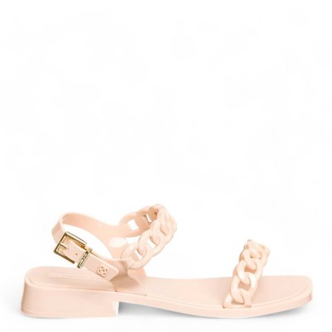 Kiara Chain Sandal In Nude 7676576301116