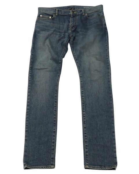 Saint Laurent D02 Stonewashed Jeans in Blue Denim 7766521544764