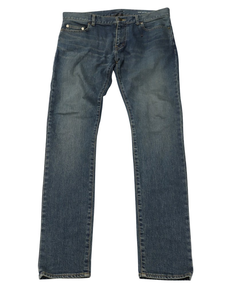 Saint Laurent D02 Stonewashed Jeans in Blue Denim 7766521544764
