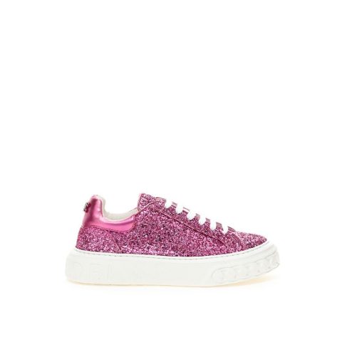 Casadei pink Elegance Leather Women’s Sneakers 7766527574076