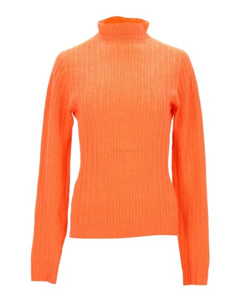 Philosophy Di Lorenzo Serafini Turtleneck Sweater in Orange Virgin Wool 7766528655420