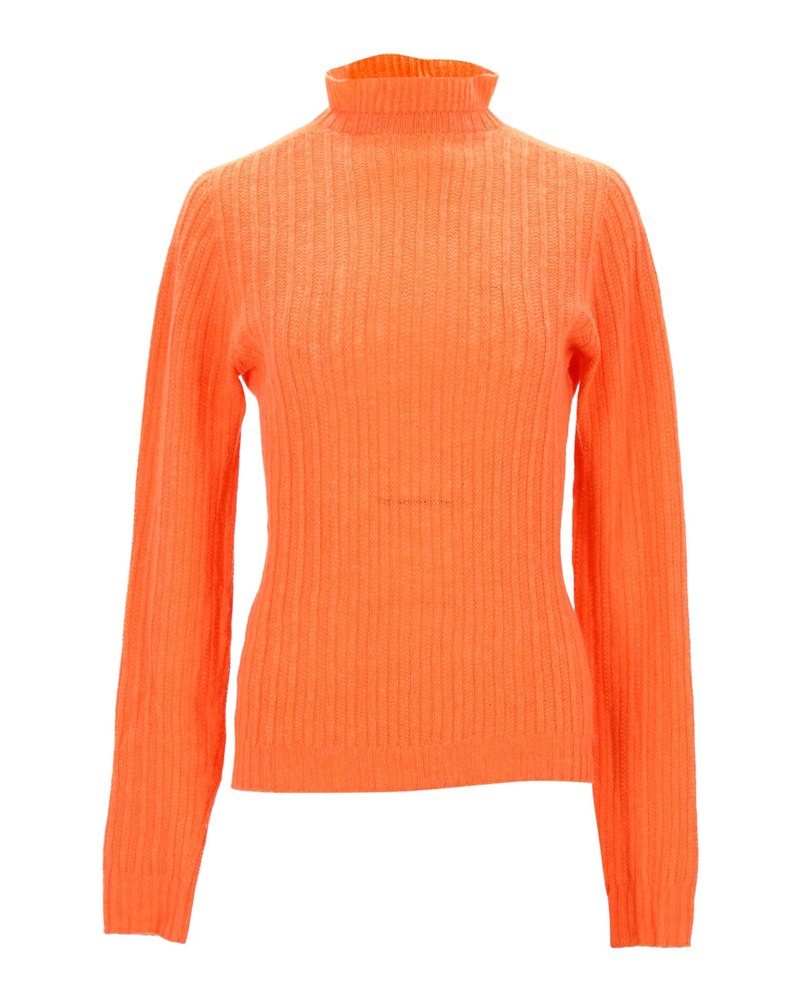 Philosophy Di Lorenzo Serafini Turtleneck Sweater in Orange Virgin Wool 7766528655420