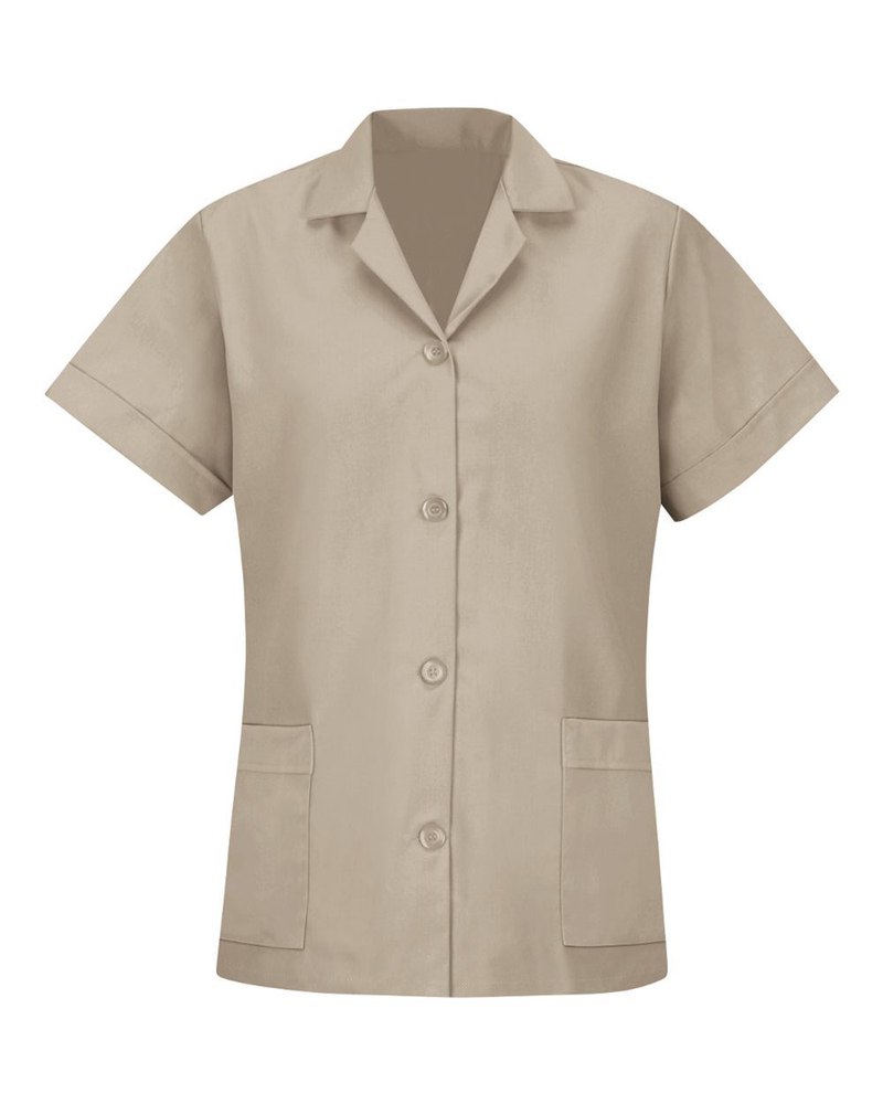 Red Kap Women’s Loose Fit Short Sleeve Button Smock