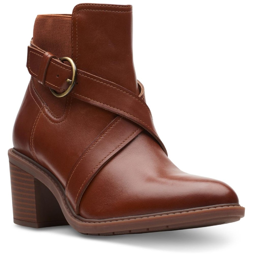 Scene Strap Leather Block Heel Chelsea Boots