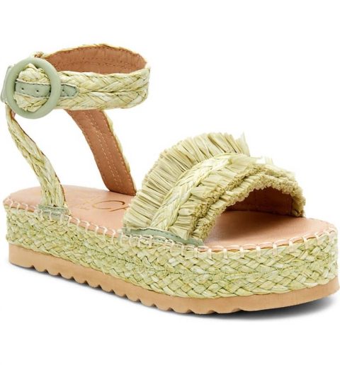 Seashore Espadrille Sandal In Lime 7676592488508