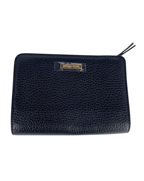 Sergio Rossi Bifold Zip Wallet in Black Leather 7766530981948