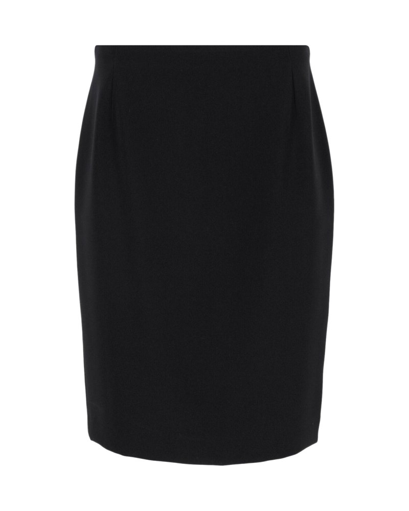 Max Mara Pencil Skirt in Black Silk 7766530457660