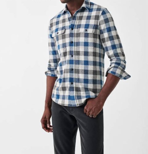 Legend Sweater Shirt In Mountain River Buffalo