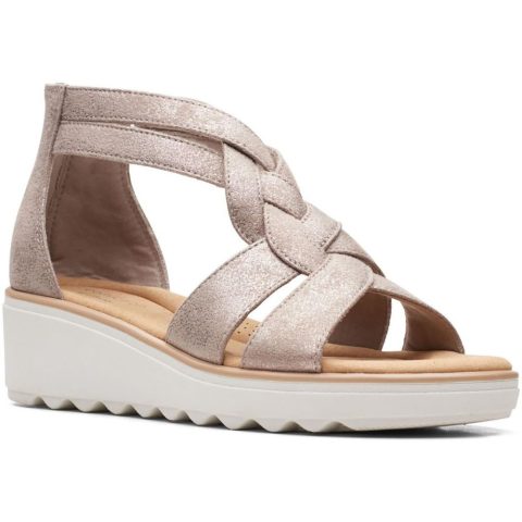 Jillian Bright Slip On Dressy Wedge Sandals