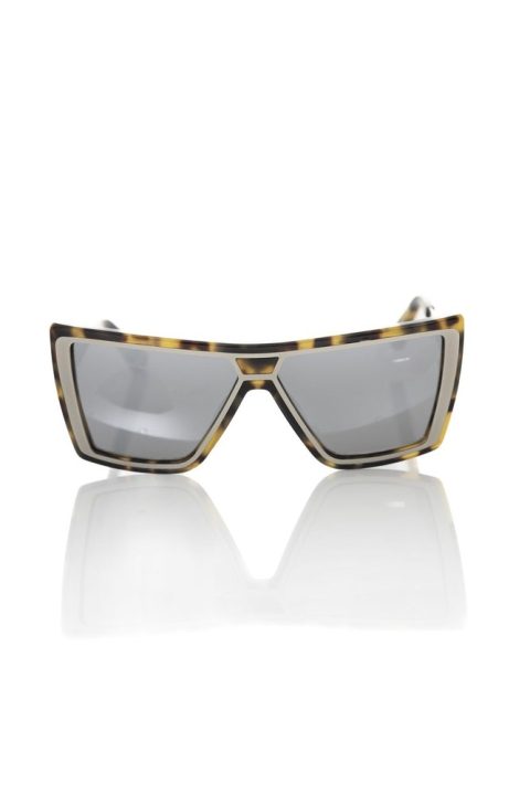 Frankie Morello Chic Turtle Pattern Square Women’s Sunglasses 7330017345596