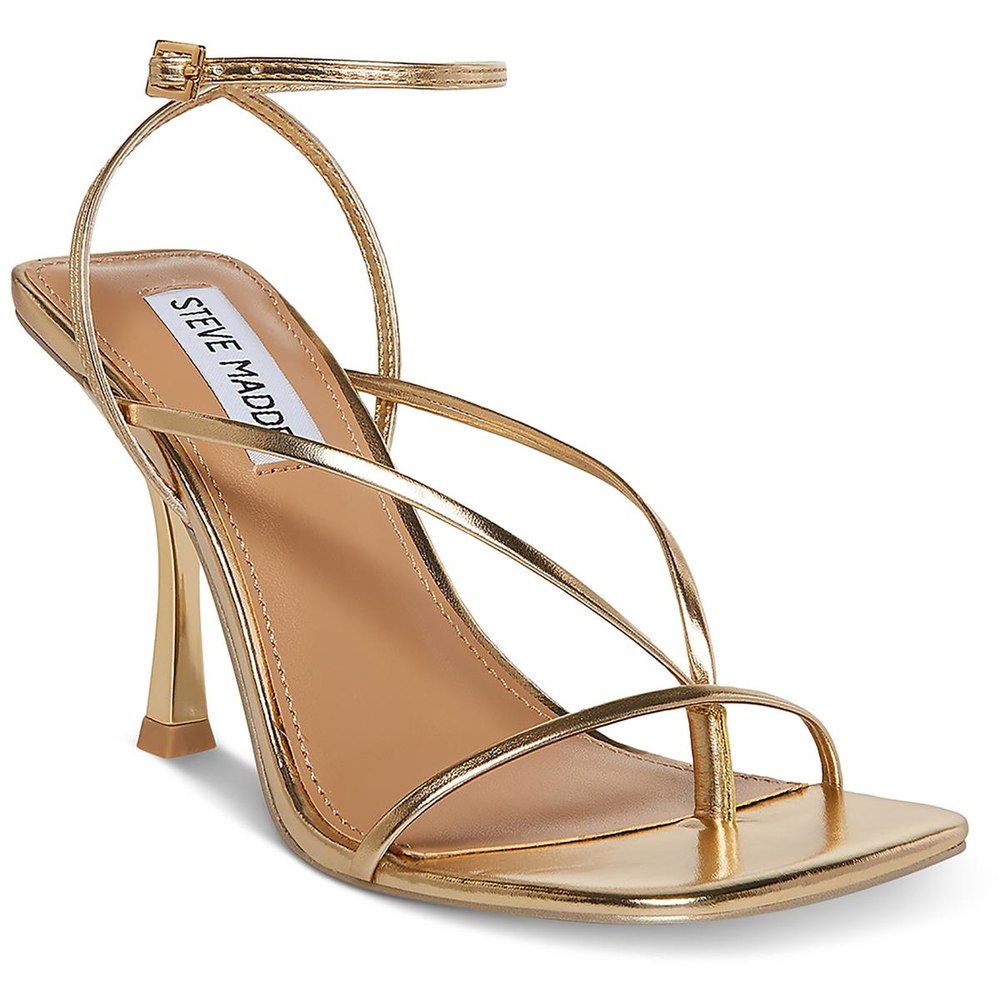 Annie Faux Leather Ankle Heels