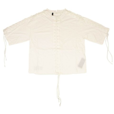 Unravel Project Lace Up T-Shirt – Ivory