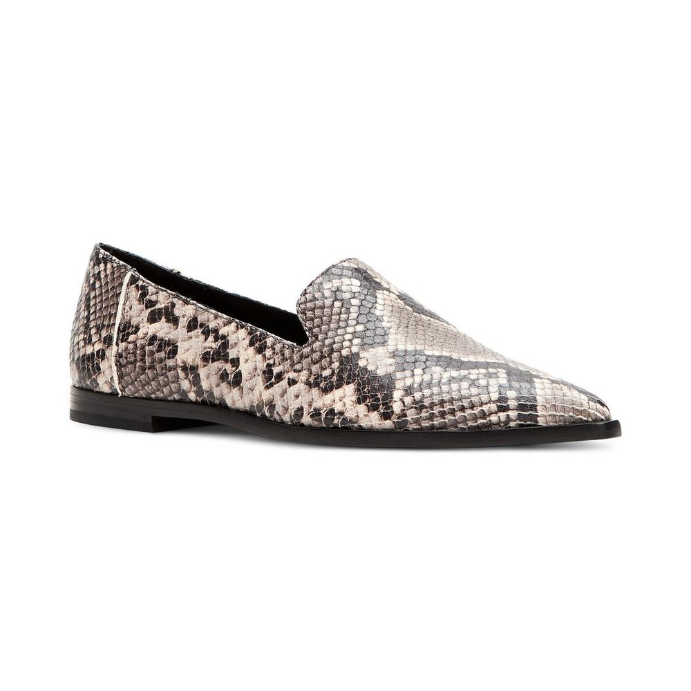 Kenzie Venetian Snake Print Pointed Toe Loafers