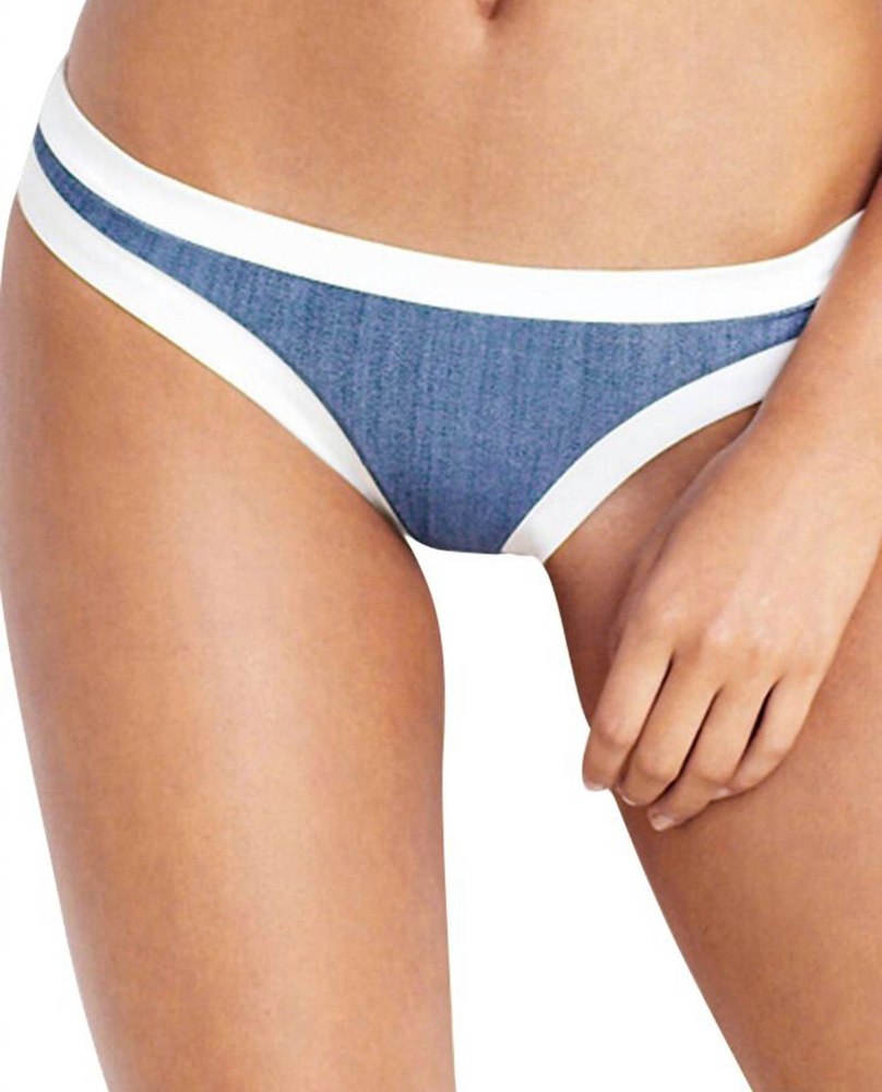 Women’s Block Party Hipster Bikini Bottom In Sea Denim 7676610150460