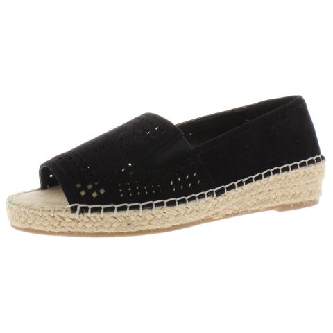 Cora Suede Slip On Wedge Sandals