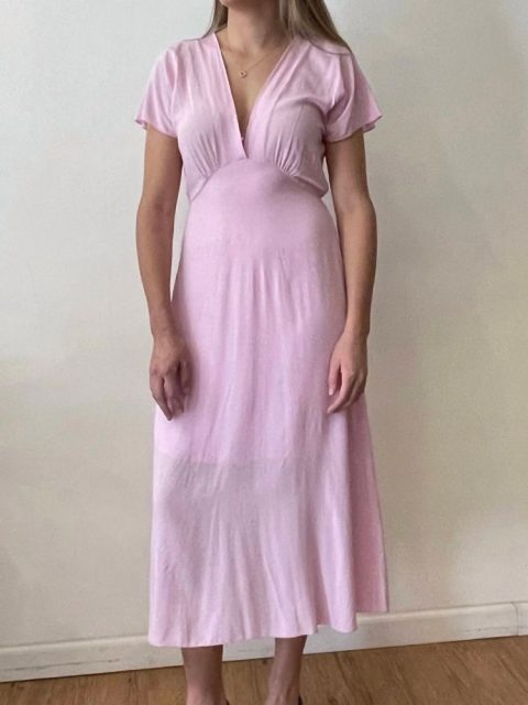 Midi Dress In Pink 7676621619260