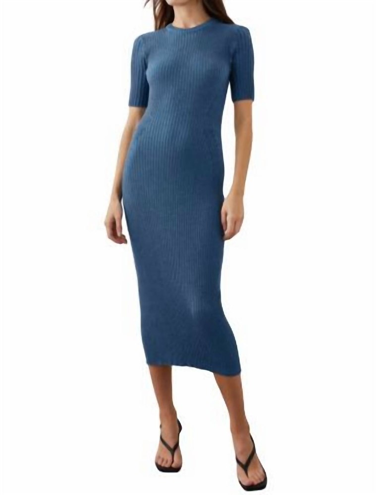 Genesis Midi Dress In Lake Melange 7676625551420