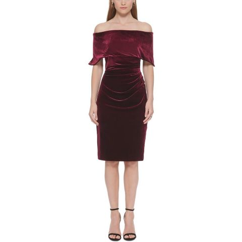 Velvet Mini Cocktail and Party Dress