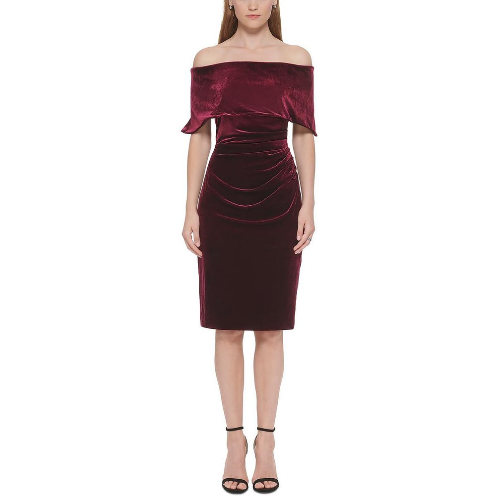 Velvet Mini Cocktail and Party Dress