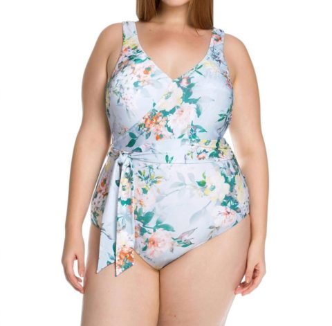 Tie Side One Piece Swimsuit – Plus In Femme Flora 7676658679868