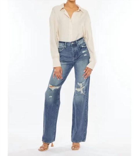 Lydia High Rise 90’s Jean In Denim-Medium Wash 7766561914940