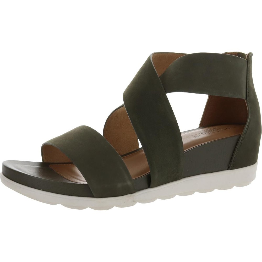 Pacifica Leather Open Toe Wedge Sandals