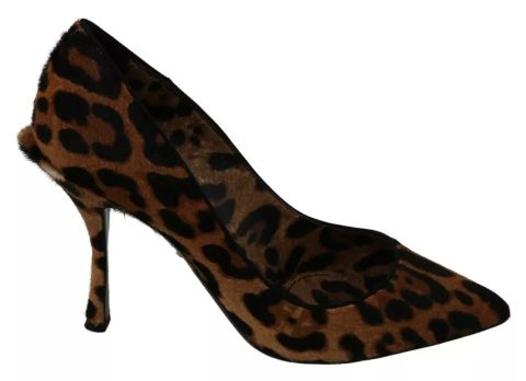 Dolce & Gabbana Leopard Pony Hair Heels Pumps Women’s Shoes 7676664152124